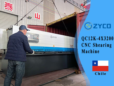 Chile-WC67K-100T3200 NC Press Brake & QC12K-4x3200 Machine de cisaillement