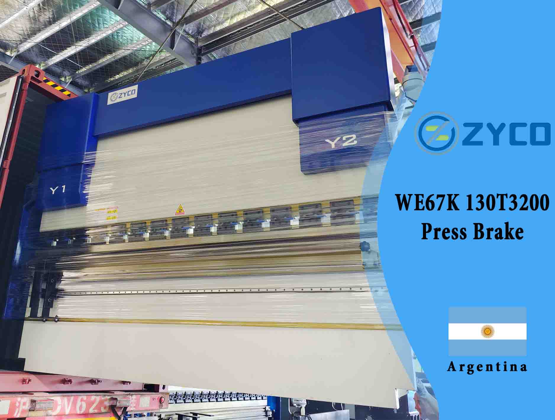 Presse plieuse automatique CNC Argentine-WE67K 130T 3200