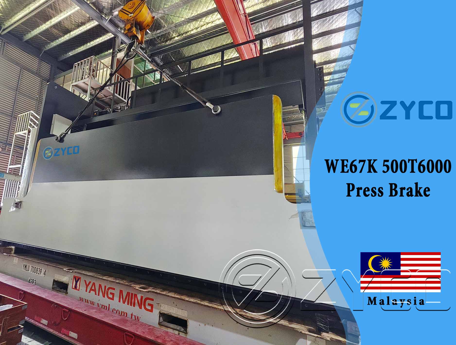 Malaisie-WE67K 500T 6000 Chine presse plieuse CNC