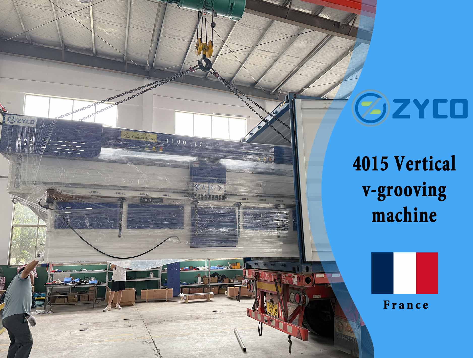 Machine à rainurer verticale en V en acier inoxydable France-4015