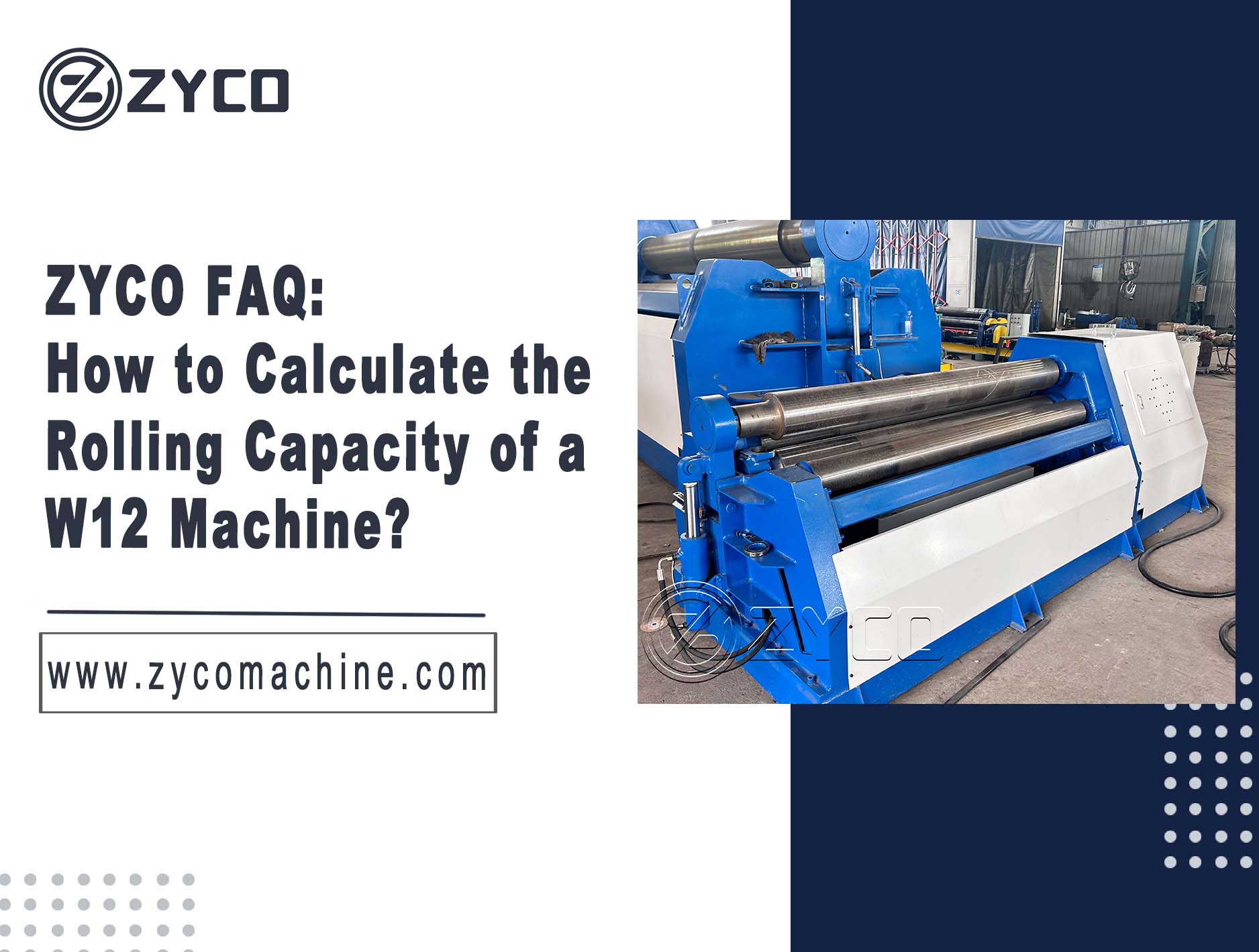 FAQ ZYCO : Comment calculer la capacité de laminage d’une machine W12 ?